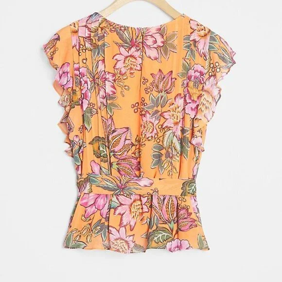 Farm Rio size small Adonia Pintucked size small Blouse - Picture 2 of 9